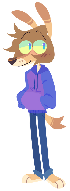 JAMIIE ART's logo, a purple geometric coyote skull.